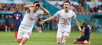 EURO 2020, optimi de finală: Franţa - Elveţia 3-3, 4-5 la loviturile de departajare